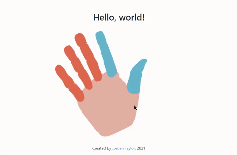 waving hand